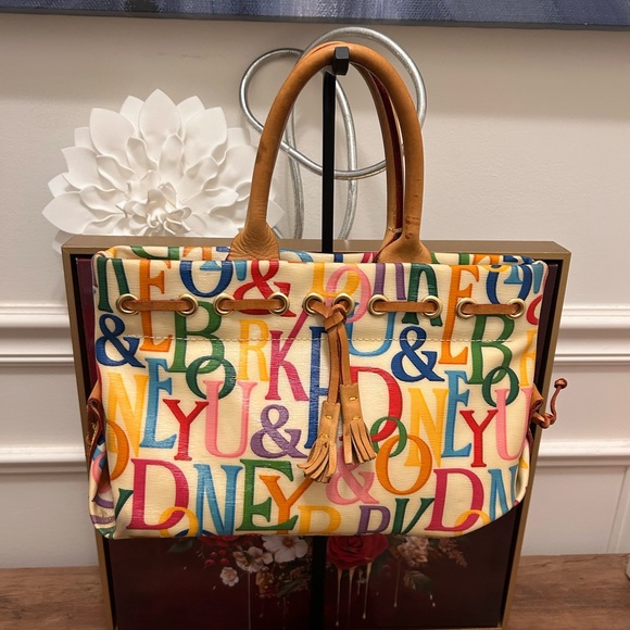 Dooney & Bourke Multicolor Letter Tote - Picture 3 of 11